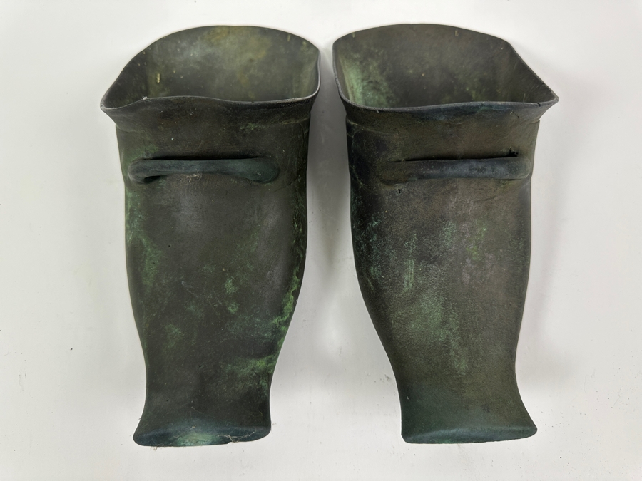 Solid Brass Armor Horse Stirrups 11W [Photo 3]