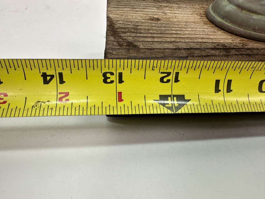 Vintage Copper Dolphin Door Knocker 9'L Mounted On Wooden Wall Plaque 13' X 3' [Photo 9]