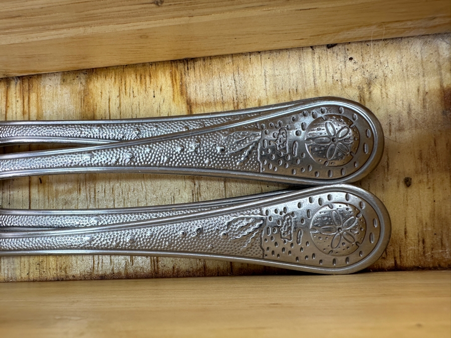 Cambridge Sea Side Marine Life Creatures Stainless Flatware Set Service For Five With Extras [Photo 5]