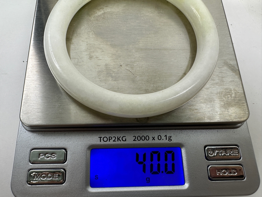 Jade Bangle Bracelet 3 1/8'W 40g [Photo 6]