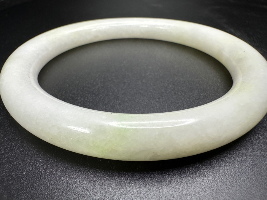 Jade Bangle Bracelet 3 1/8'W 40g [Photo 3]