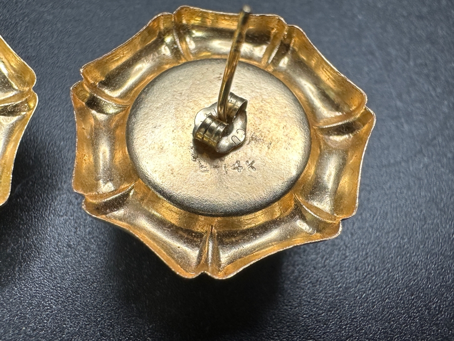 14k Gold Earrings 6.6g [Photo 3]