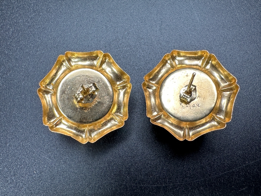 14k Gold Earrings 6.6g [Photo 2]