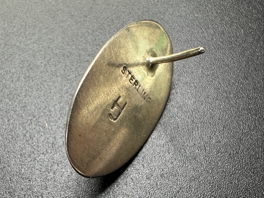 Pair Of Signed Sterling Silver Native American Earrings 15.8g [Photo 7]