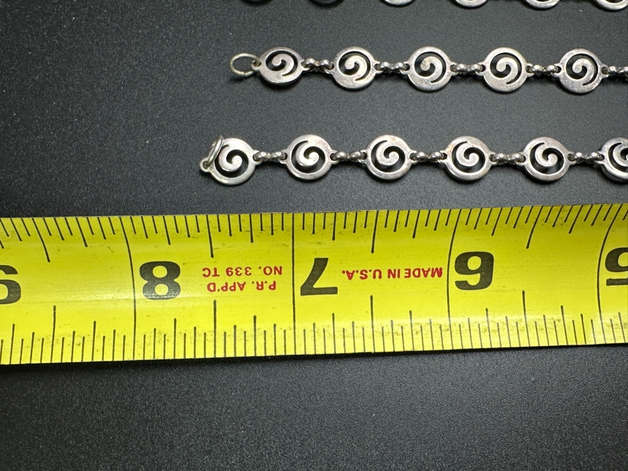(3) 7.5'L Sterling Silver Bracelets 16g [Photo 3]