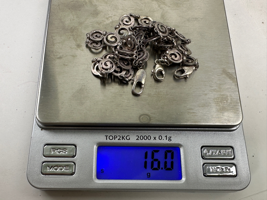 (3) 7.5'L Sterling Silver Bracelets 16g [Photo 4]