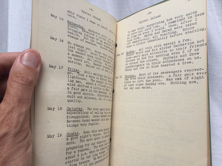 One Man's Journal From Sligo Ireland to Quebec in 1850 [Photo 5]