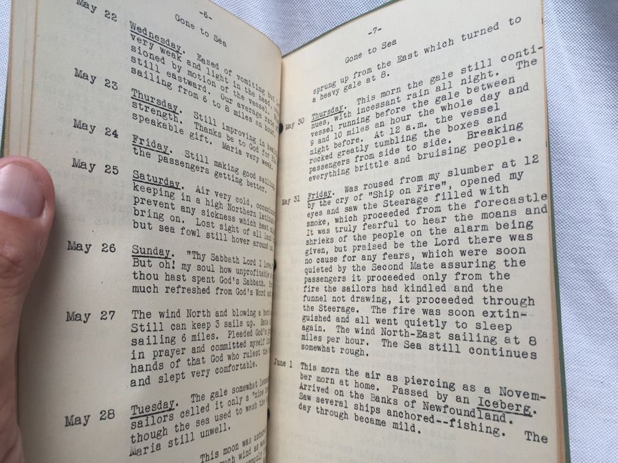 One Man's Journal From Sligo Ireland to Quebec in 1850 [Photo 6]