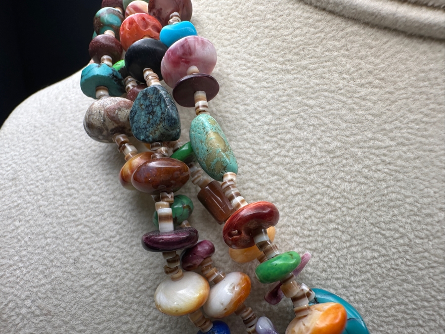 Multi-Stone 19' Necklace [Photo 4]