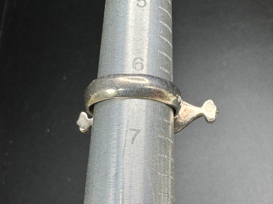 Sterling Silver Ring With Pearls & Amethyst Size 6.5 9.6g [Photo 7]