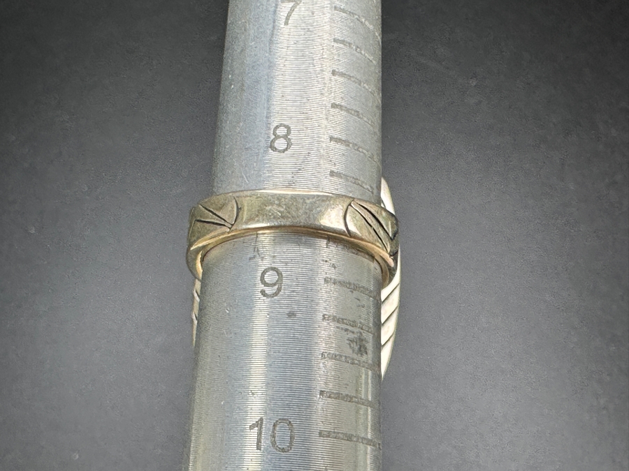 Signed Sterling Silver With 14k Gold And Turquoise Butterfly Ring Size 8.5 13.1g [Photo 13]