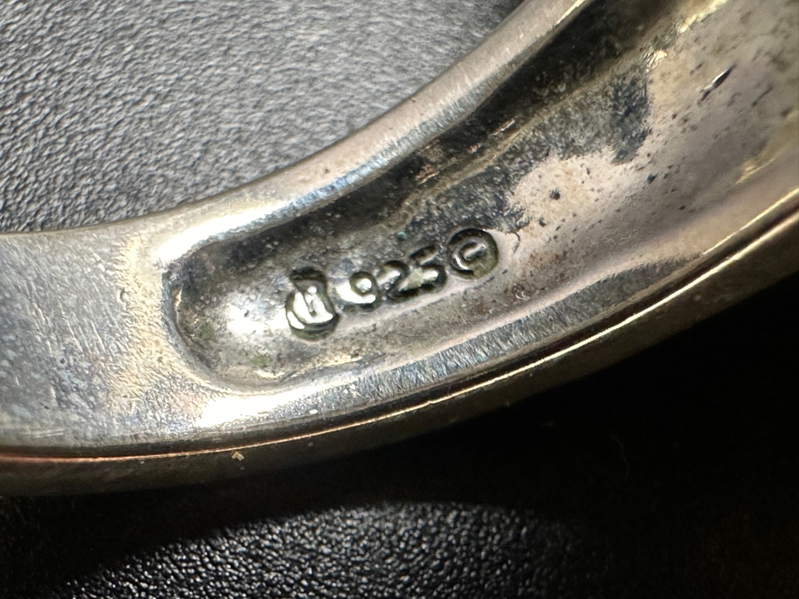 Signed Sterling Silver With 14k Gold And Turquoise Butterfly Ring Size 8.5 13.1g [Photo 10]