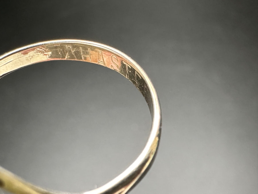 Vintage Sterling Silver Turquoise Coral Ring Size 7 9.3g [Photo 6]