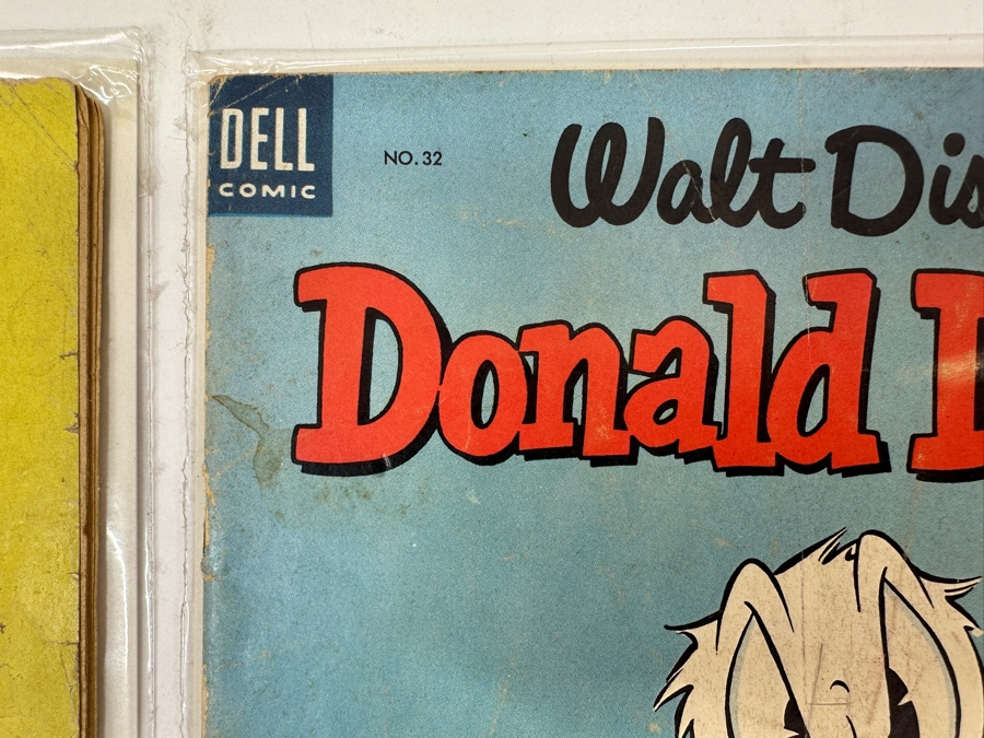 Dell Comics Walt Disney Comic Books: 1949 Pinocchio No. 252 & (2) Donald Duck 1953 No. 32 & 1954 No. 34 [Photo 8]