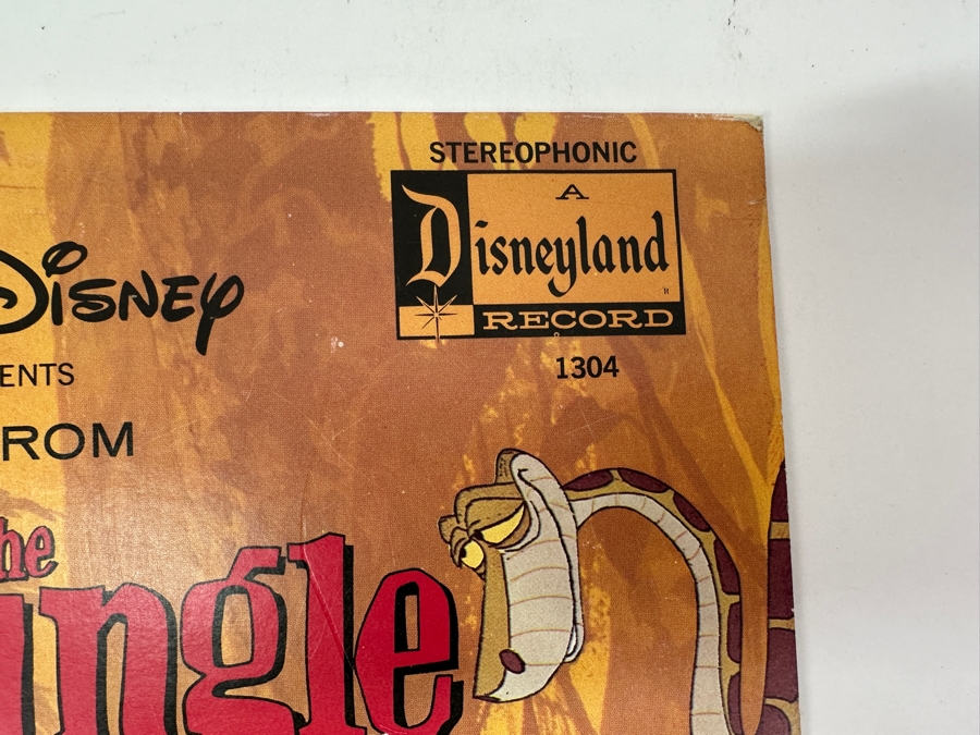 Vintage 1967 Walt Disney Productions Songs From The Jungle Book Disneyland Vinyl Record 1304 [Photo 3]