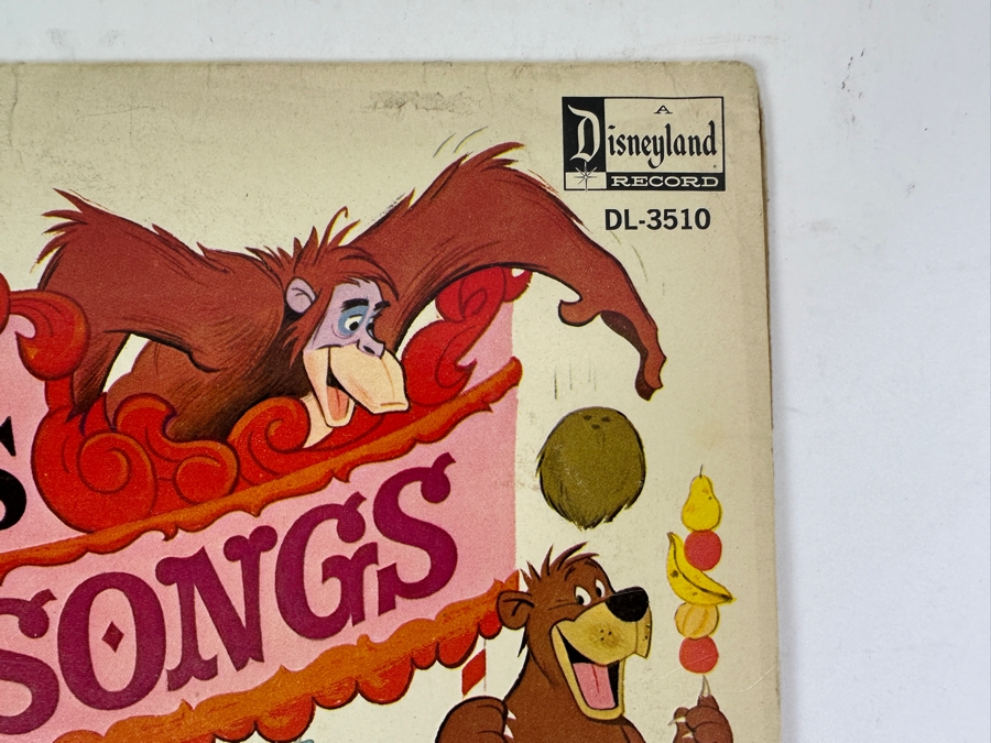 Vintage 1968 Walt Disney Productions Merriest Songs Disneyland Vinyl Record DL-3510 [Photo 3]