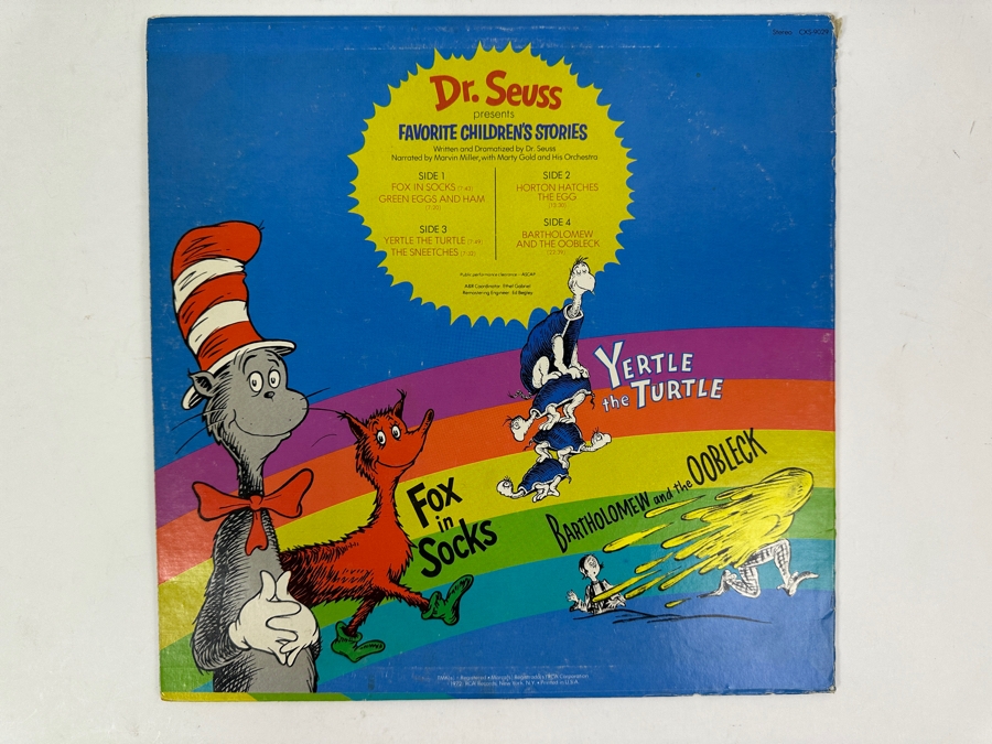 Dr. Seuss Presents Favorite Children's Stories 2 Vinyl Record Set [Photo 2]
