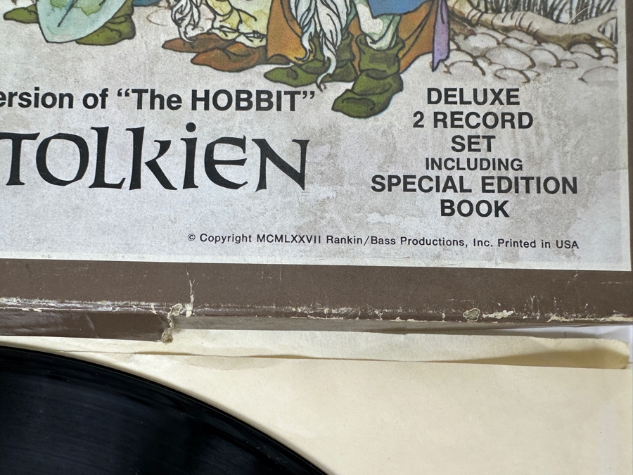 The Rankin/Bass Production Of The Hobbit Written By J.R.R. Tolkien Deluxe 2 Vinyl Record Set Including Special Edition Book [Photo 3]