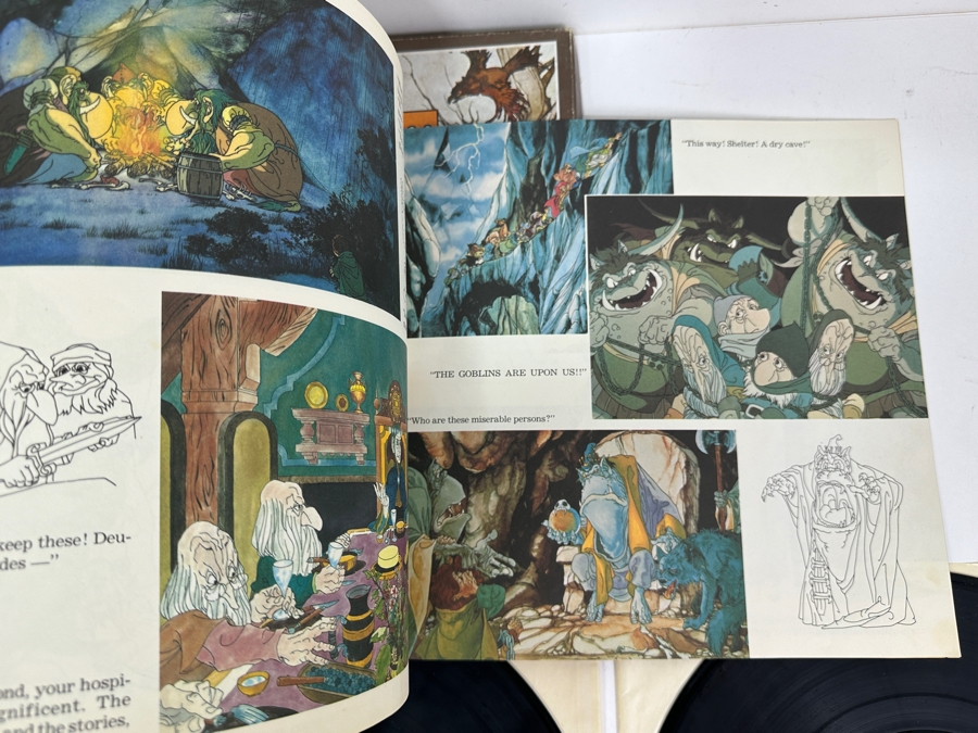The Rankin/Bass Production Of The Hobbit Written By J.R.R. Tolkien Deluxe 2 Vinyl Record Set Including Special Edition Book [Photo 10]