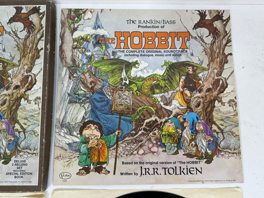 The Rankin/Bass Production Of The Hobbit Written By J.R.R. Tolkien Deluxe 2 Vinyl Record Set Including Special Edition Book [Photo 4]