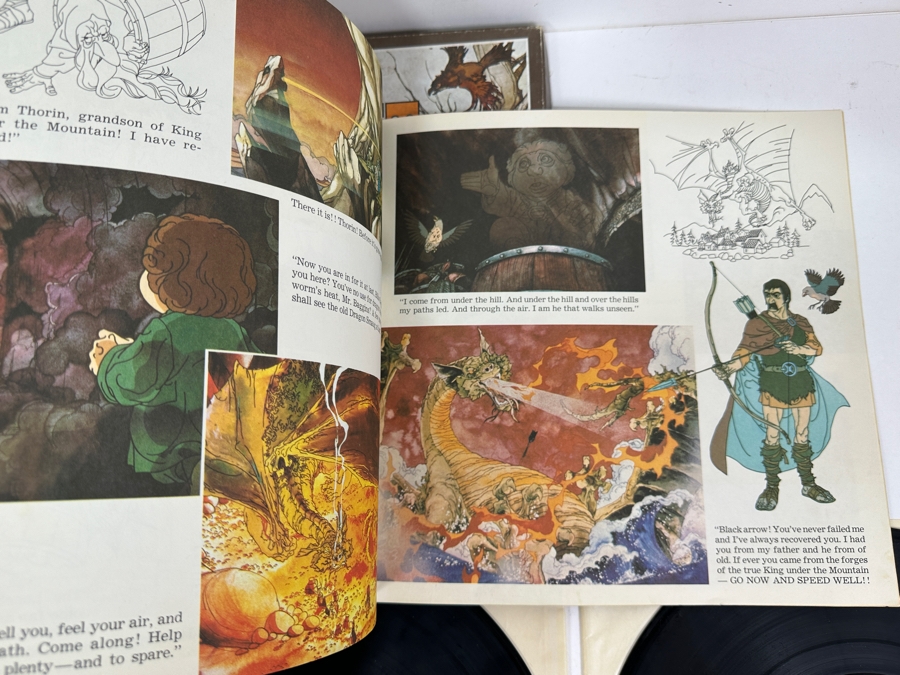 The Rankin/Bass Production Of The Hobbit Written By J.R.R. Tolkien Deluxe 2 Vinyl Record Set Including Special Edition Book [Photo 8]