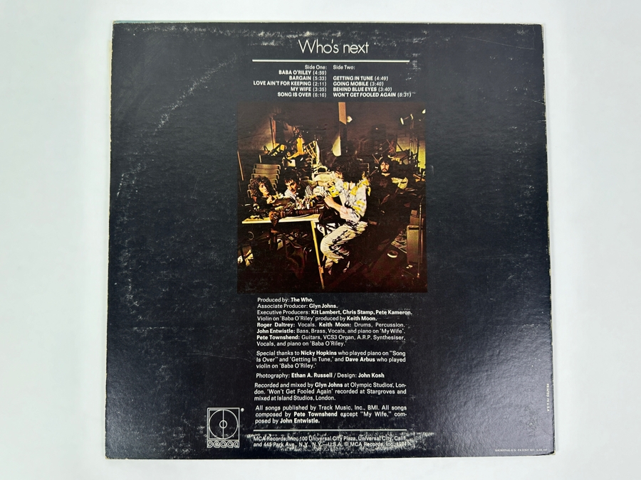The Who Who's Next Vinyl Record [Photo 2]