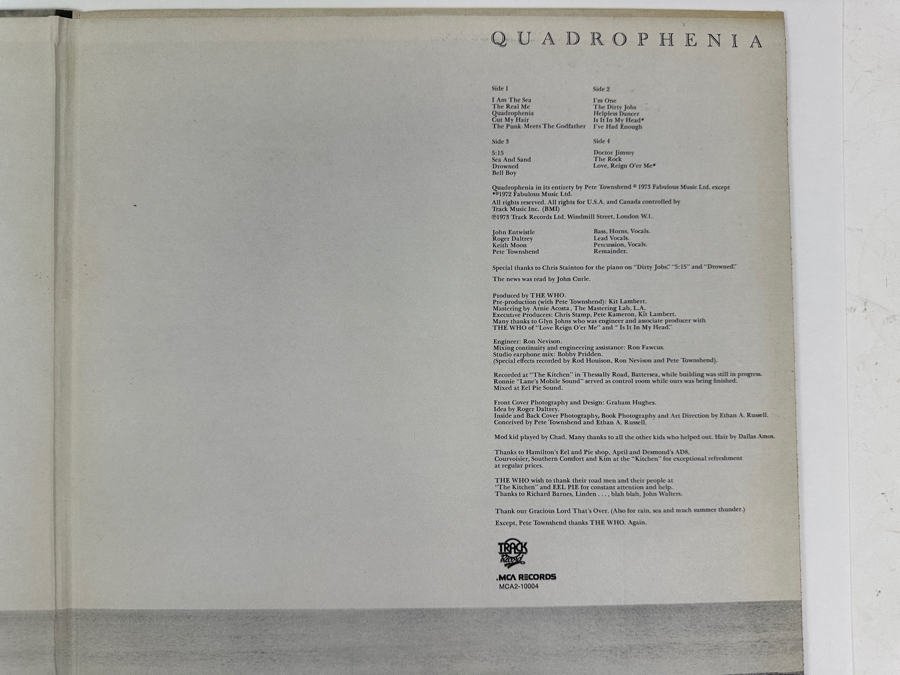 The Who Quadrophenia Vinyl Record [Photo 3]
