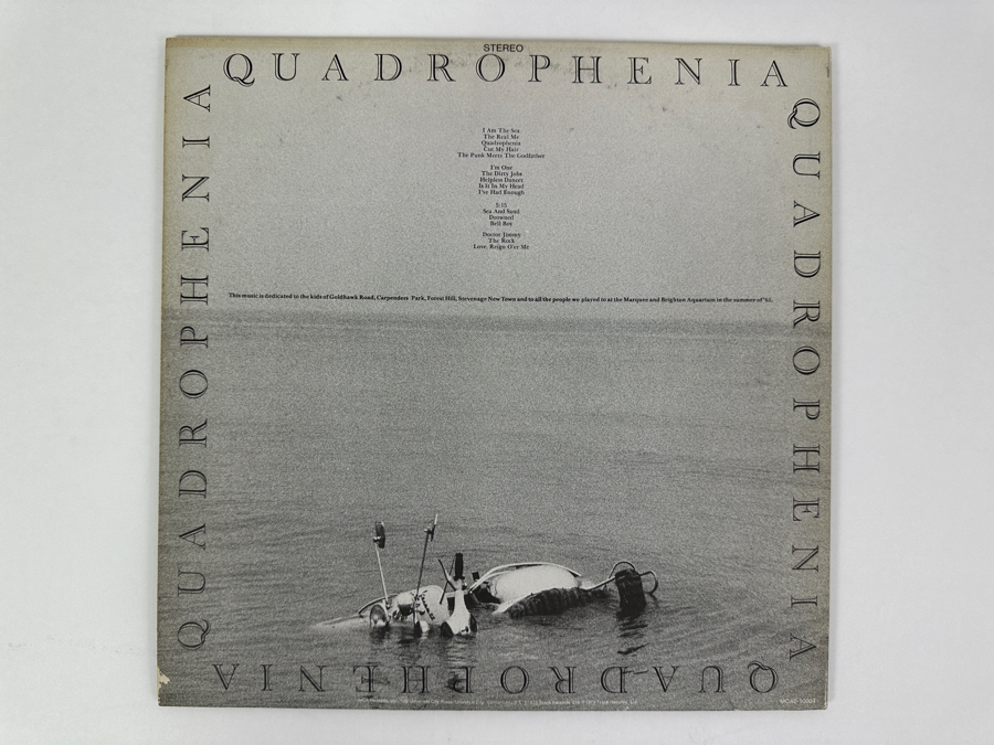 The Who Quadrophenia Vinyl Record [Photo 4]