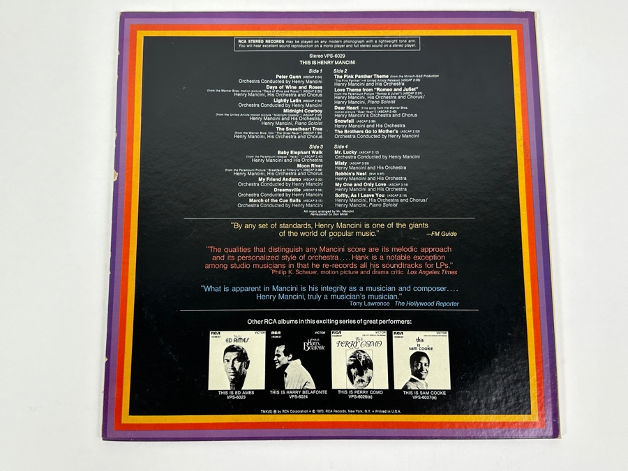Signed Henry Mancini This Is Henry Mancini Vinyl Record 2 Record Set [Photo 4]