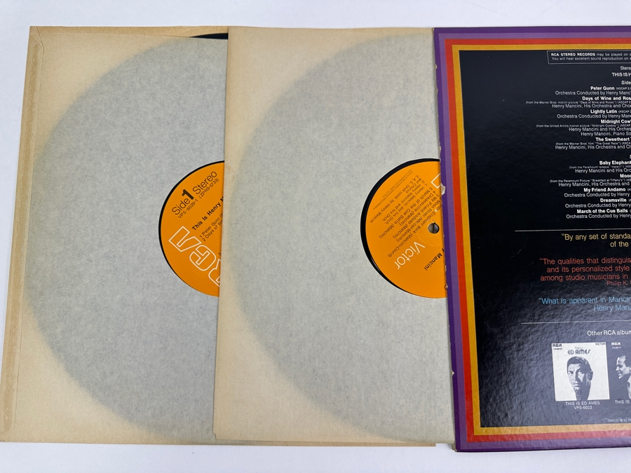 Signed Henry Mancini This Is Henry Mancini Vinyl Record 2 Record Set [Photo 5]