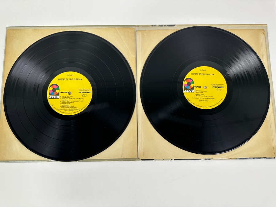 The History Of Eric Clapton Vinyl Record 2 Record Set [Photo 5]