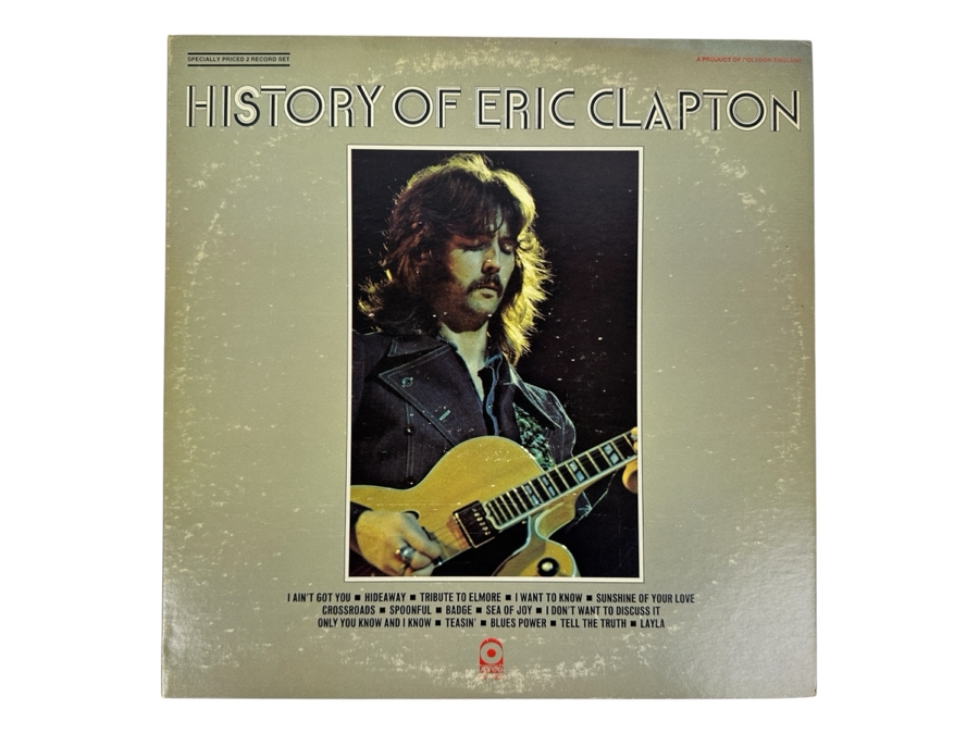 The History Of Eric Clapton Vinyl Record 2 Record Set