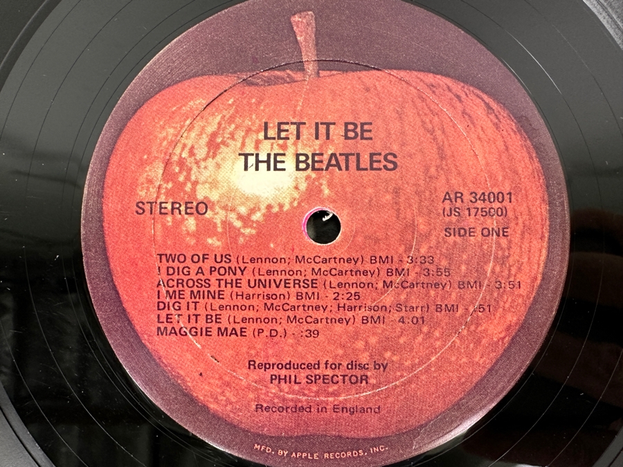 The Beatles Let It Be Vinyl Record [Photo 5]