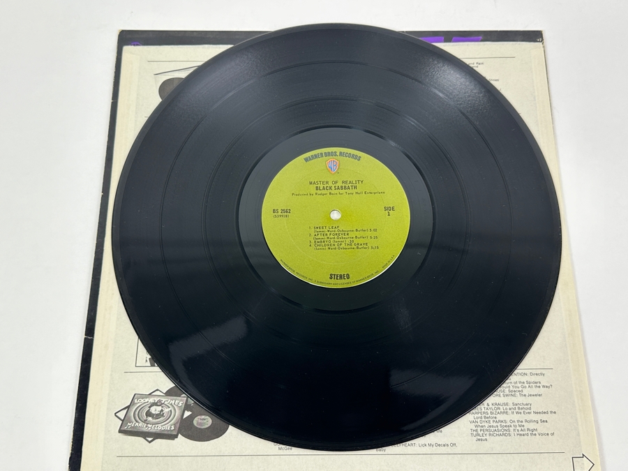 Black Sabbath Master Of Reality Vinyl Record [Photo 3]