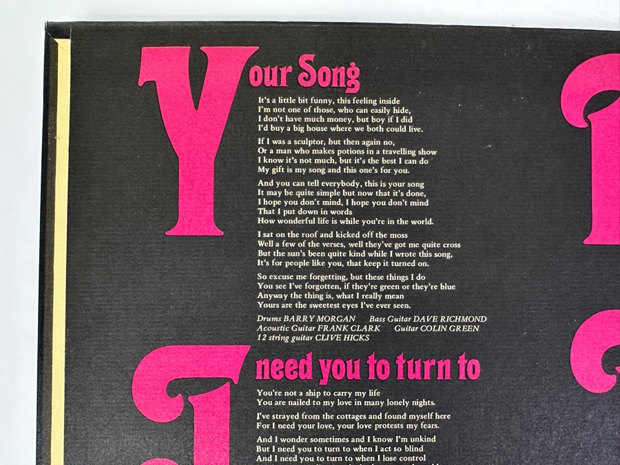 Elton John Gatefold Vinyl Record [Photo 3]