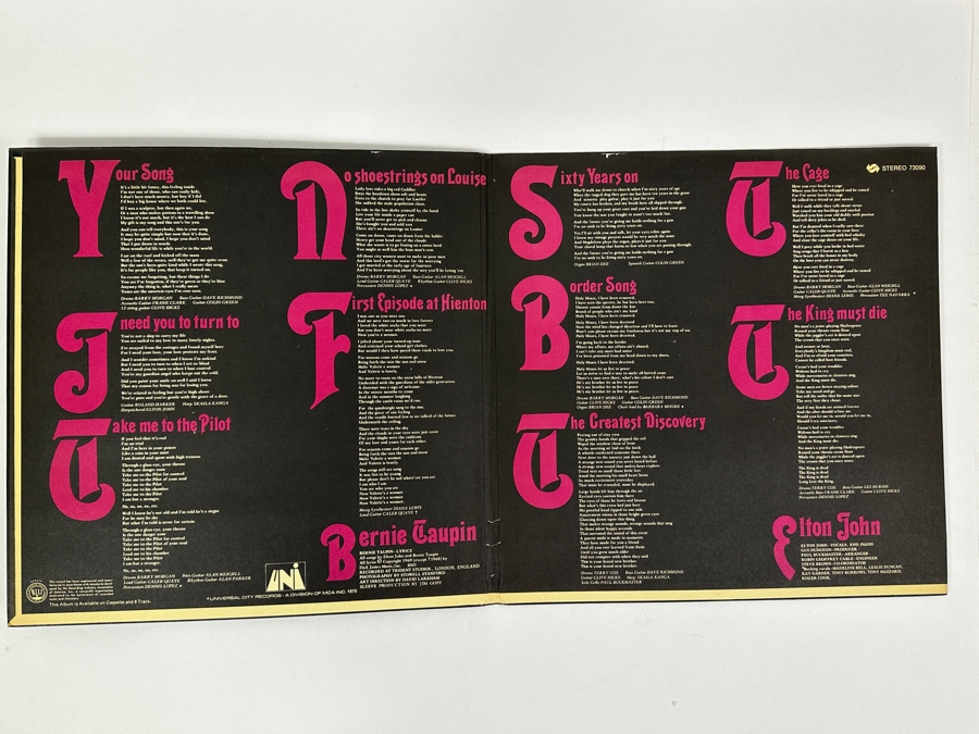 Elton John Gatefold Vinyl Record [Photo 2]