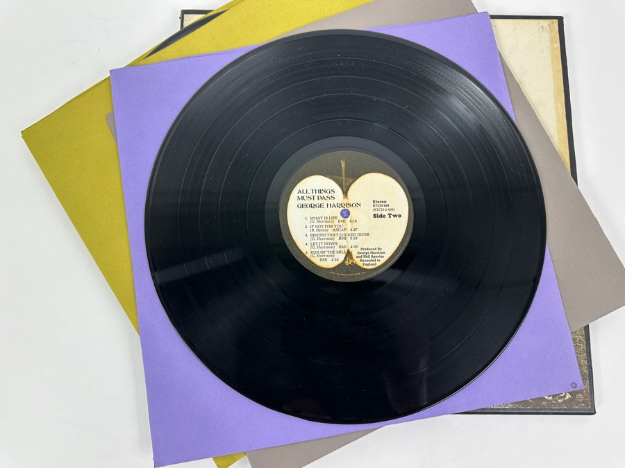 George Harrison All Things Must Pass Vinyl Record 3 Record Box Set [Photo 6]