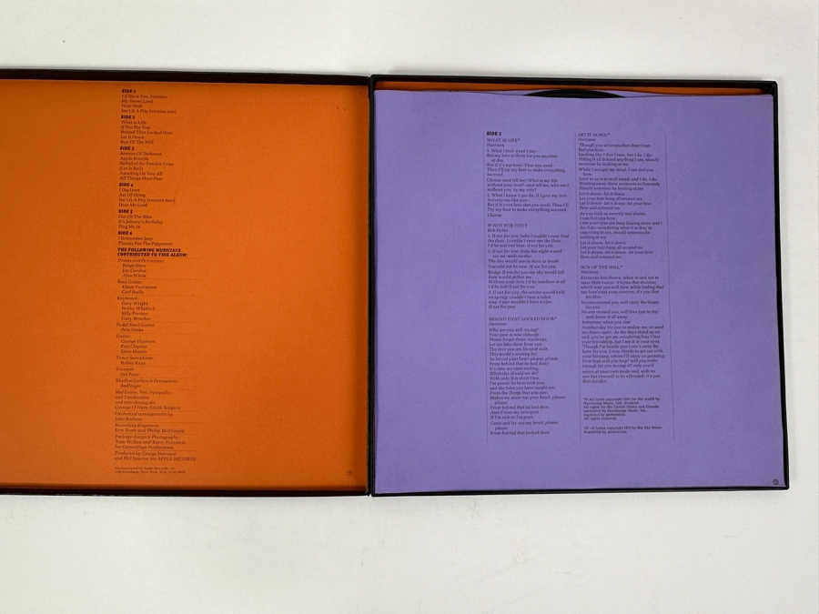 George Harrison All Things Must Pass Vinyl Record 3 Record Box Set [Photo 2]
