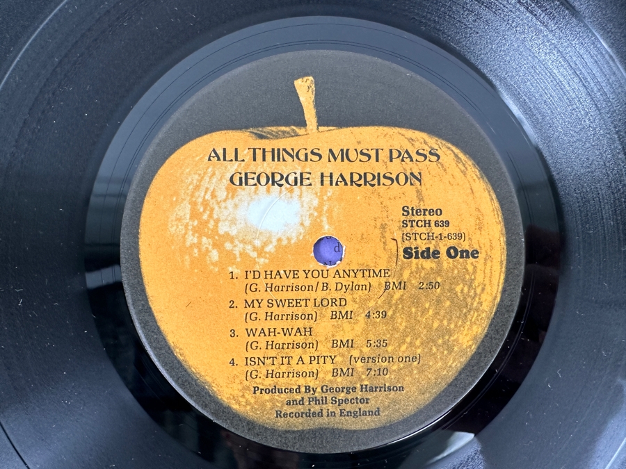 George Harrison All Things Must Pass Vinyl Record 3 Record Box Set [Photo 5]