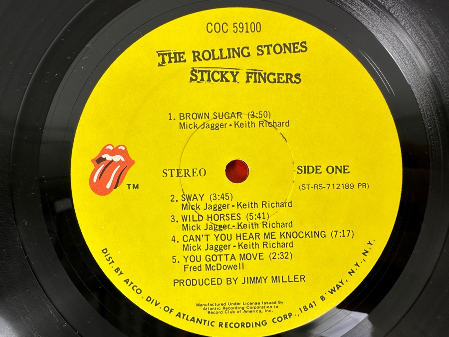 The Rolling Stones Sticky Fingers Vinyl Record COC 59100 With Original Andy Warhol Designed Working Jean Zipper [Photo 6]