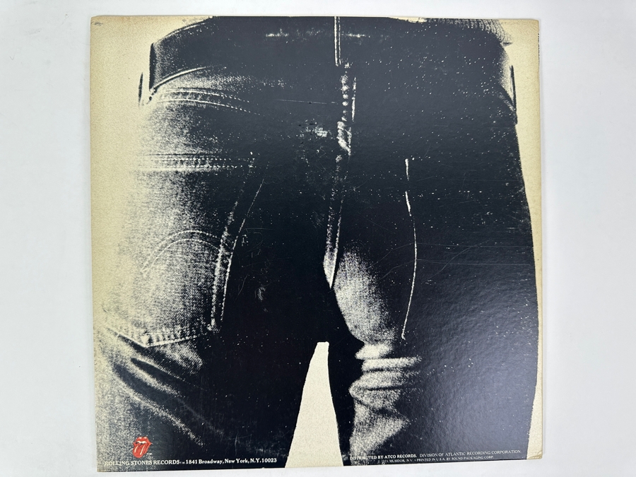 The Rolling Stones Sticky Fingers Vinyl Record COC 59100 With Original Andy Warhol Designed Working Jean Zipper [Photo 3]