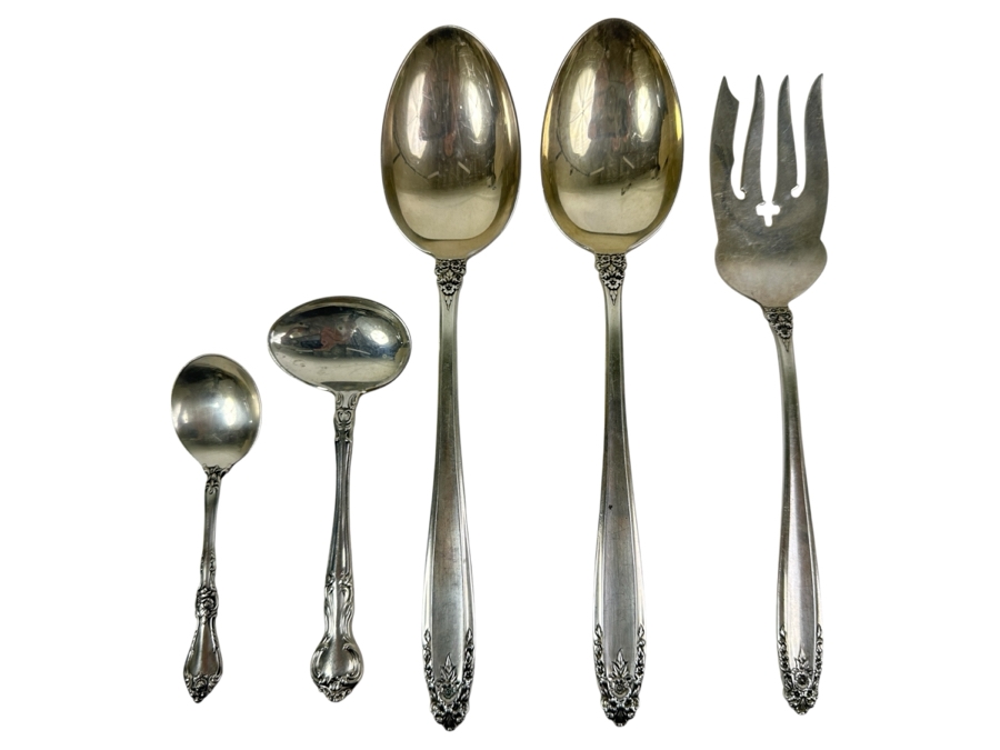 Sterling Silver Spoons And Fork 221g Sterling Silver Melt Value $282