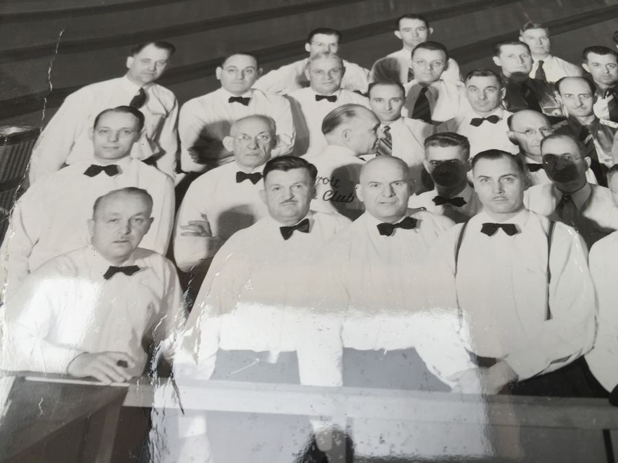 Large Vintage 1940 B&W Photo of Detroit Bowling League American Bowling Congress [Photo 4]
