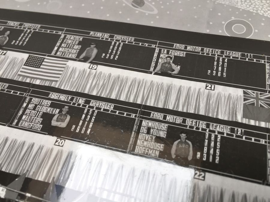 Large Vintage 1940 B&W Photo of Detroit Bowling League American Bowling Congress [Photo 20]