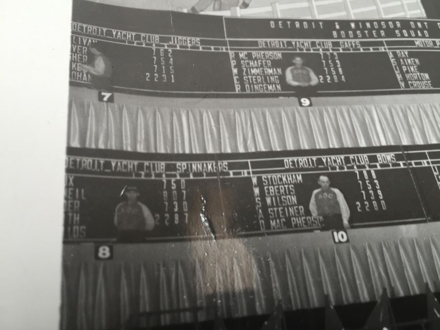 Large Vintage 1940 B&W Photo of Detroit Bowling League American Bowling Congress [Photo 24]