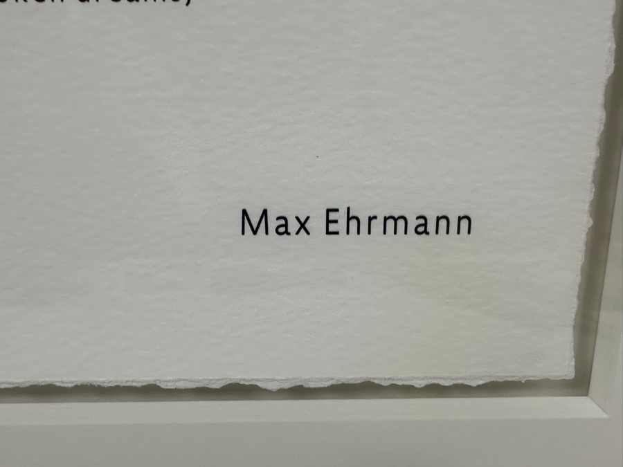 Shadowbox Framed Print Of Max Ehrmann's Poem 'Desiderata' Framed 16 X 22 [Photo 5]