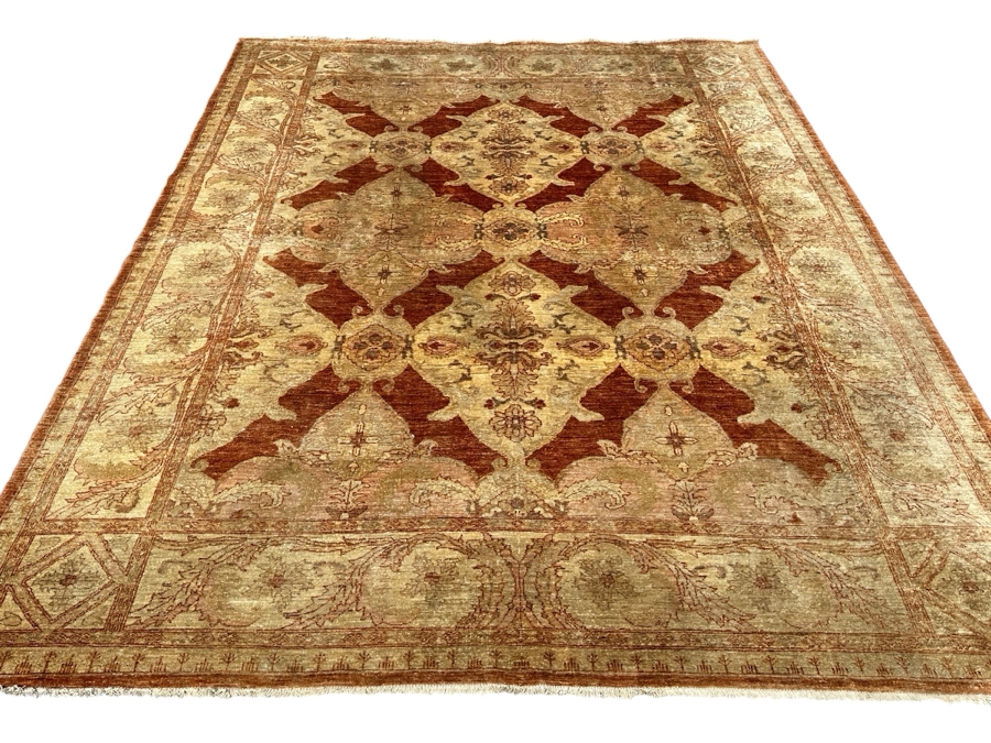 Hand Knotted Wool Persian Area Rug (Recently Cleaned) 98 X 128 - Purchased In L.A. For $10,000
