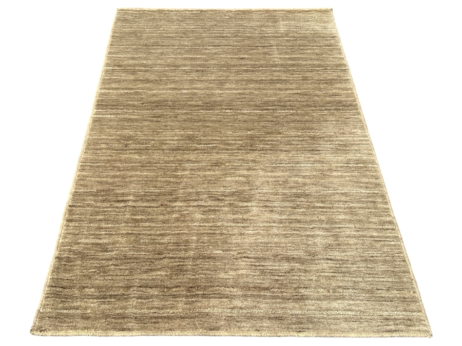Rafia Taupe Area Rug 43 X 67