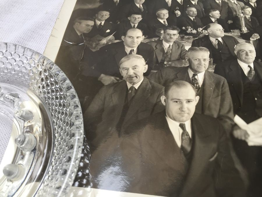 Vintage 1936 Detroit Yacht Club Bowling League Group B&W Photo [Photo 11]