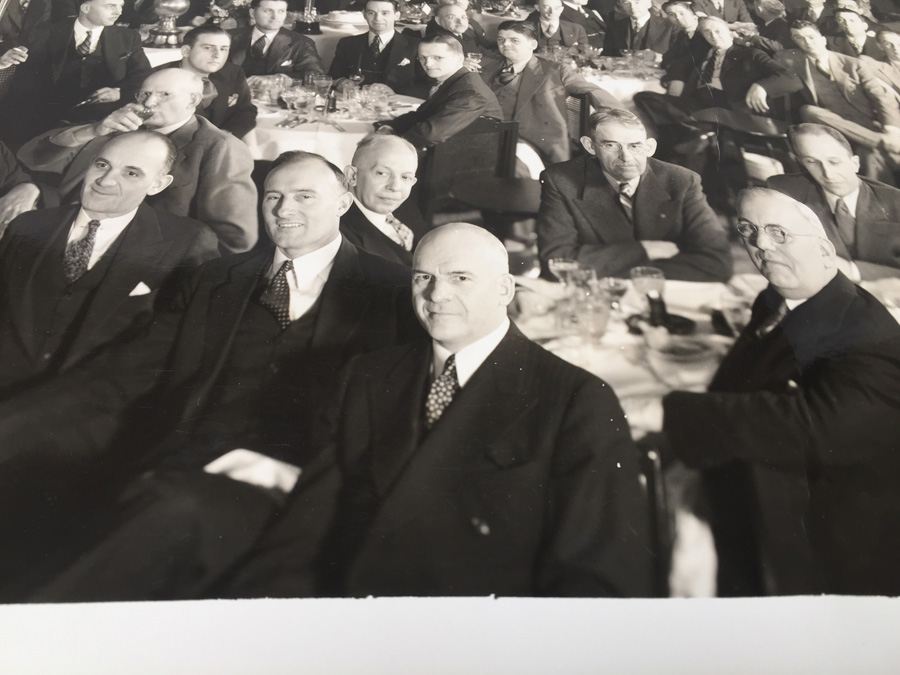 Vintage 1936 Detroit Yacht Club Bowling League Group B&W Photo [Photo 9]